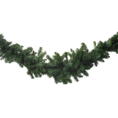 Festone Natalizio Artificiale Montreal 280 Cm in Misto PE e PVC Alberi Classici Garden Team