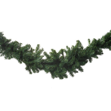Festone Natalizio Artificiale Montreal 280 Cm in Misto PE e PVC Alberi Classici Garden Team