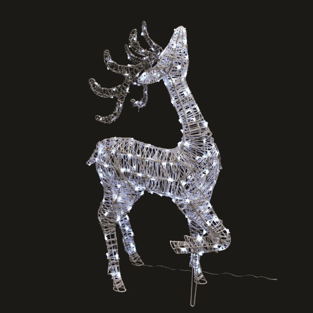 Figura luminosa Cervo a Testa Alta H100cm BIA Home & Garden