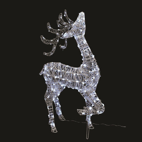 Figura luminosa Cervo a Testa Alta H100cm BIA Home & Garden