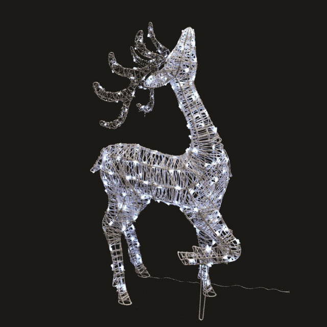 Figura luminosa Cervo a Testa Alta H100cm BIA Home & Garden