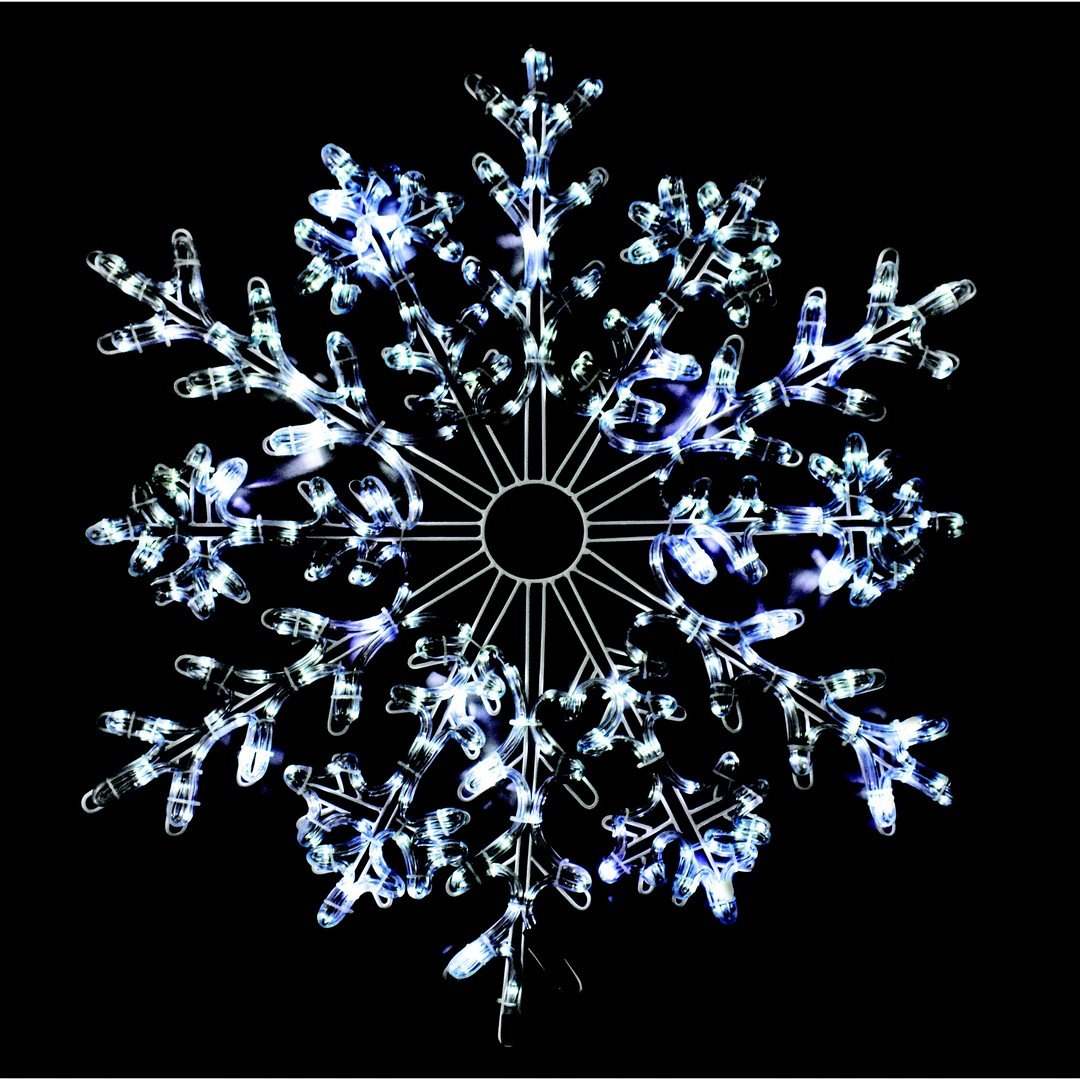 Figura Luminosa Fiocco di Neve 80x80CM Stella Cometa Luminosa BIA Home & Garden