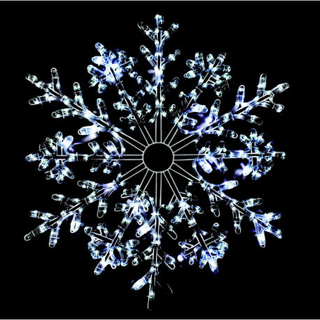Figura Luminosa Fiocco di Neve 80x80CM Stella Cometa Luminosa BIA Home & Garden