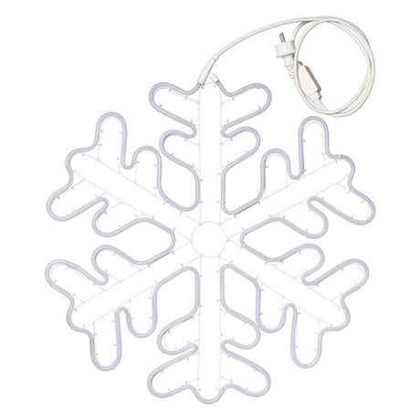Figura Luminosa Natalizia Cristallo di Neve 720 Led 60x60 cm Stella Cometa Luminosa LOTTI