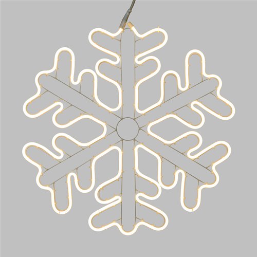 Figura Luminosa Natalizia Cristallo di Neve 720 Led 60x60 cm Stella Cometa Luminosa LOTTI