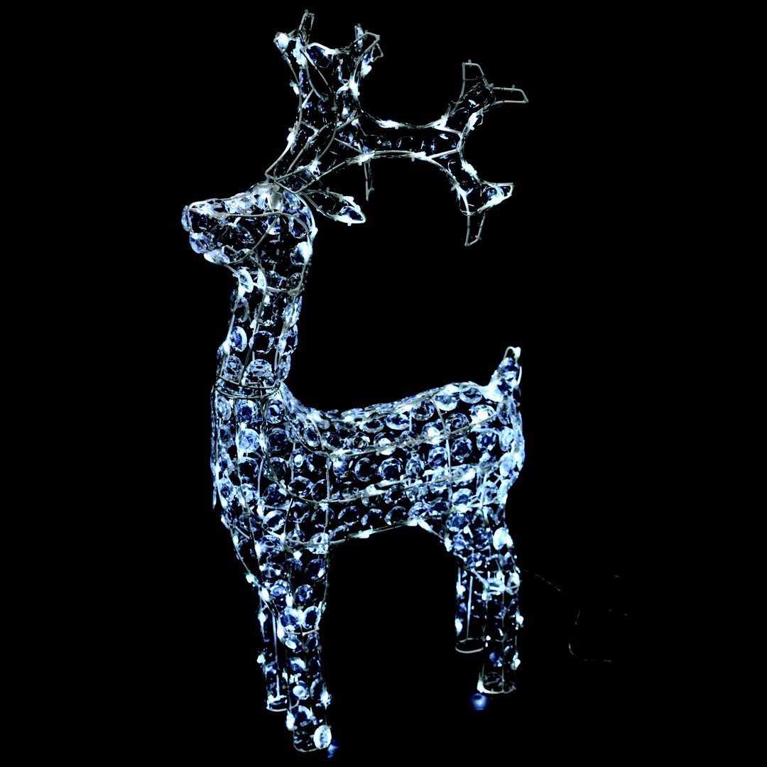 Figura Luminosa Renna Diamanti H92cm Renne Luminose PREQU