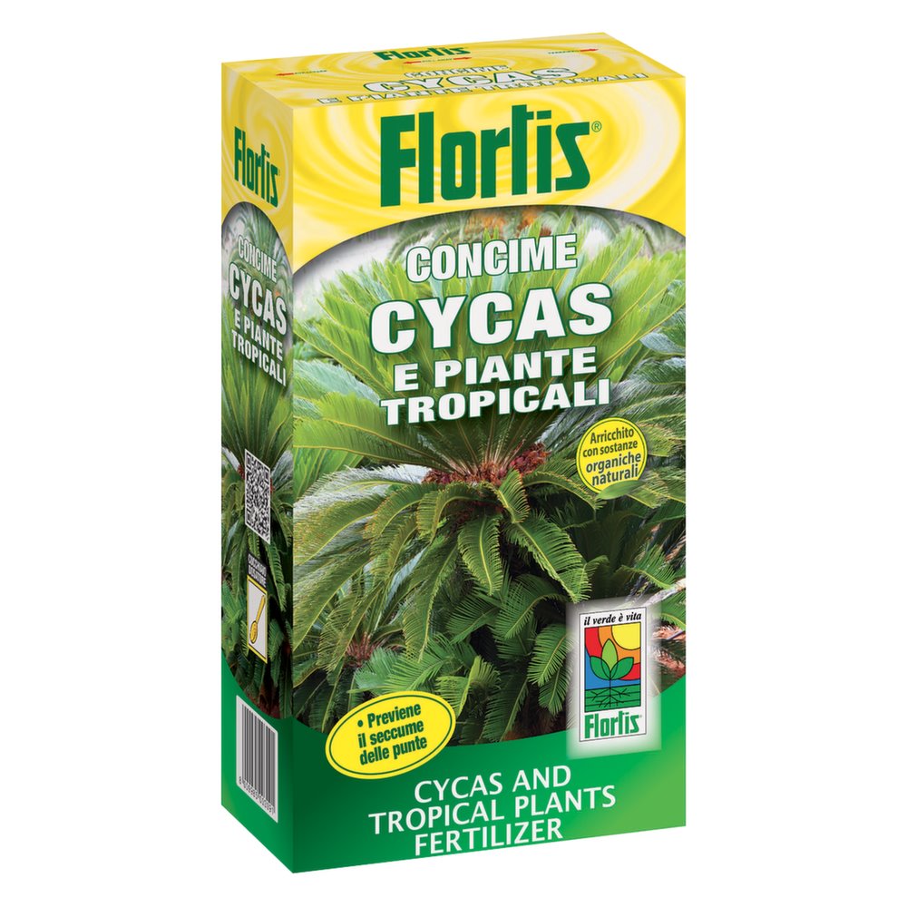 FLORTIS CONCIME IN PELLET CYCAS E PIANTE TROPICALI 1KG Concimi Granulari FLORTIS