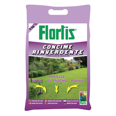 FLORTIS CONCIME RINVERDENTE 5 KG Concimi Granulari FLORTIS