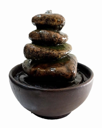 FONTANA ZEN SASSI 23,5X23,5X23,5CM Fontane Zen Garden Team