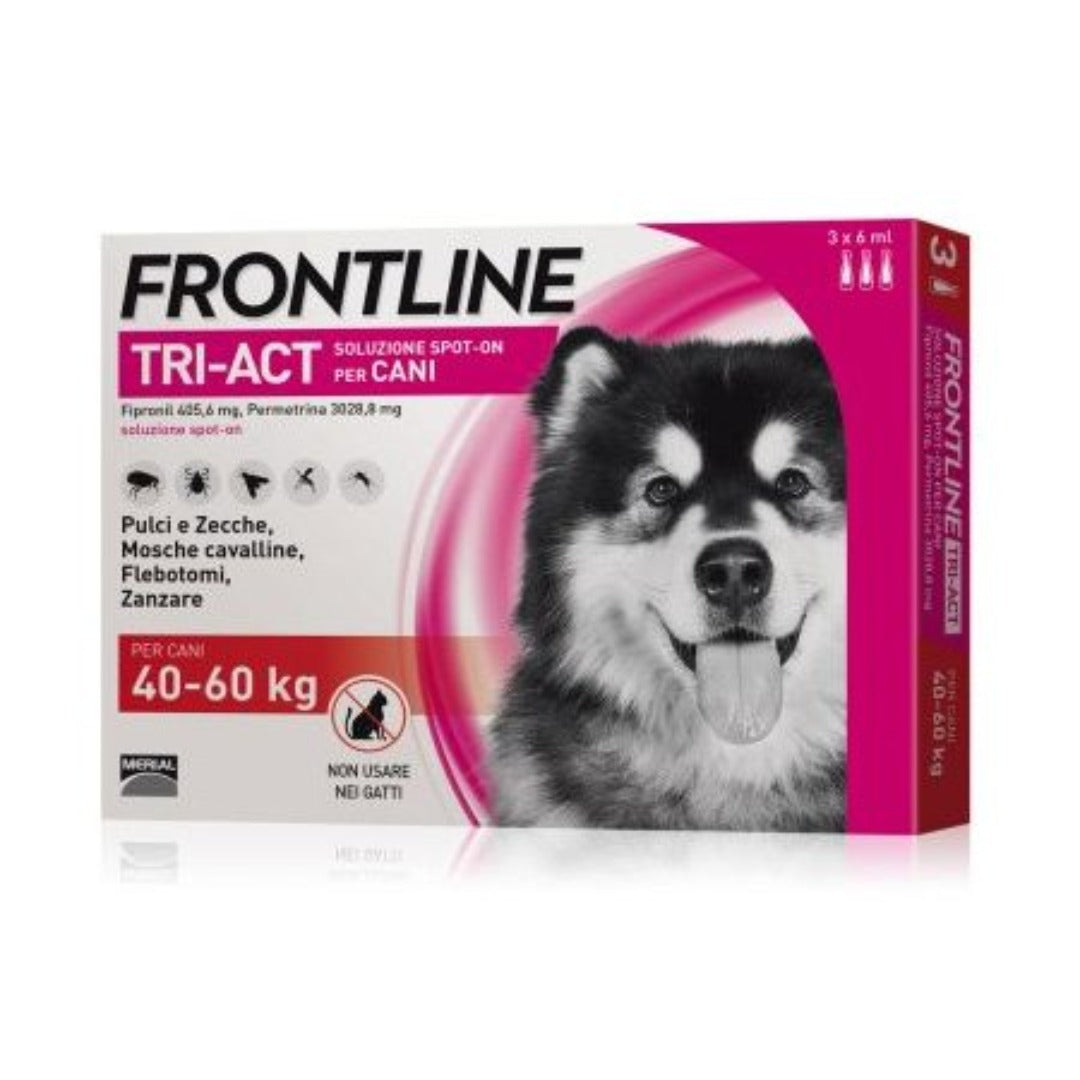 FRONTLINE TRI-ACT SPOT-ON XL PER CANI DA 40-60 KG Antiparassitari Cane Frontline