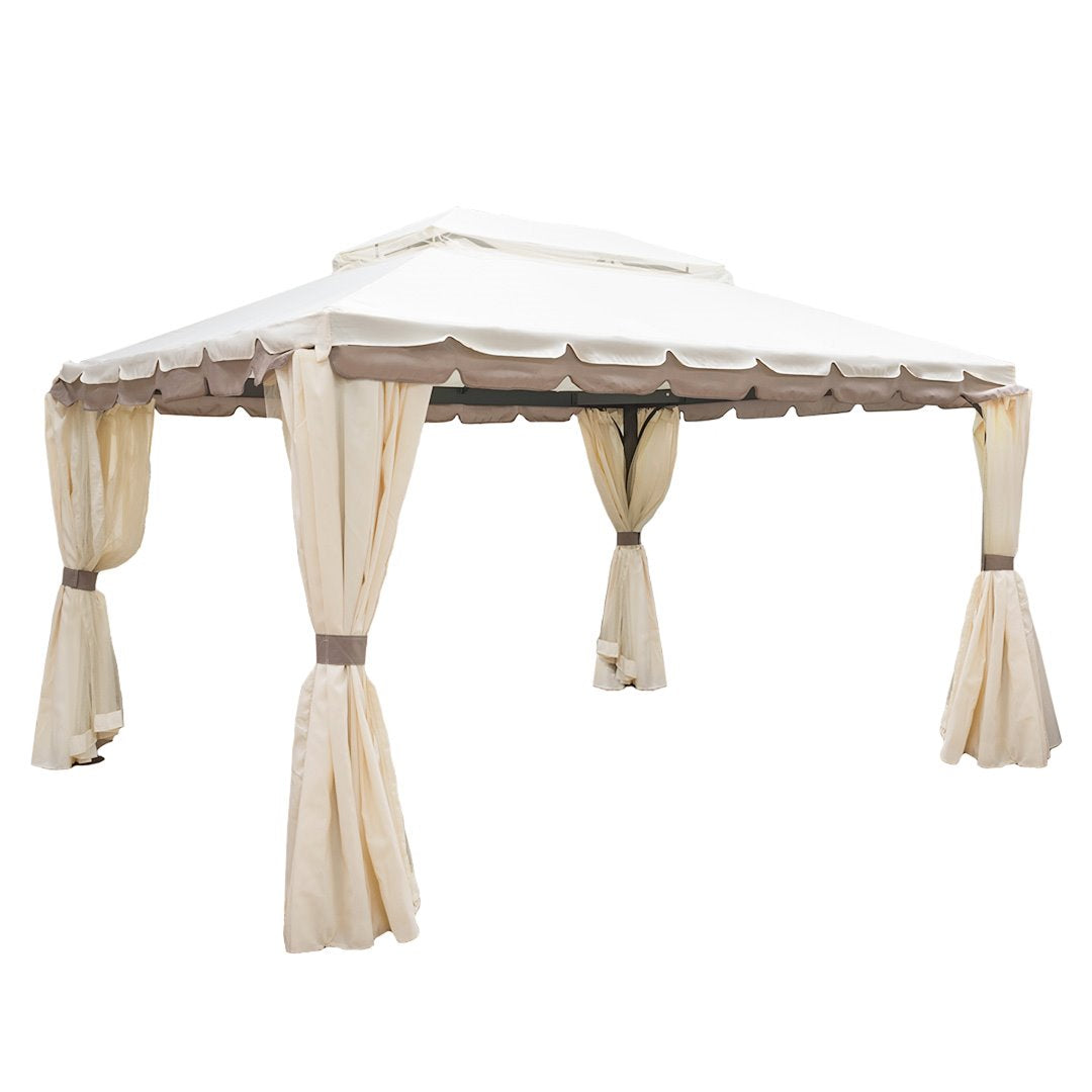 GAZEBO DA GIARDINO MOD.ERCOLANO 3X4 COMPLETO DI ZANZARIERE Gazebo Garden Team