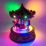 Giostra Cavalli con LED e Musica Paesaggi e Scene Natalizie Garden Team