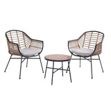 Greta - Set da balcone in fibra naturale Set da Balcone Garden Team