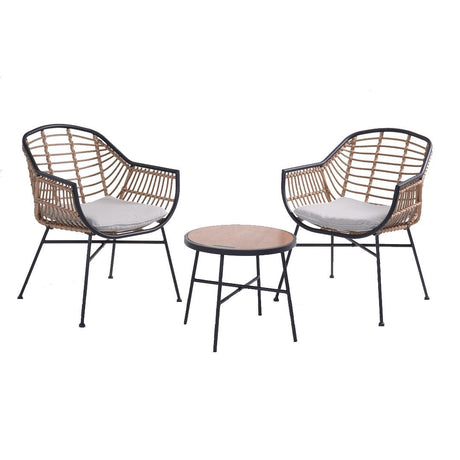 Greta - Set da balcone in fibra naturale Set da Balcone Garden Team