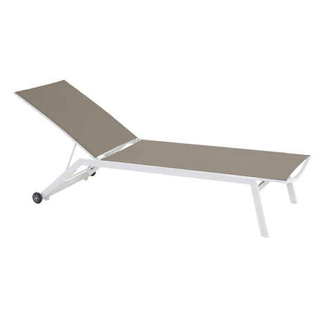 Hydra in Alluminio e Textilene - Lettino prendisole da giardino