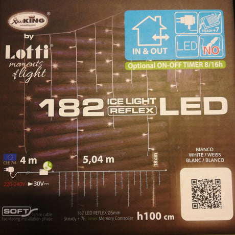 ICE LIGHT 182 LED C/C MEMO 504XH100 BIAN BIA Home & Garden