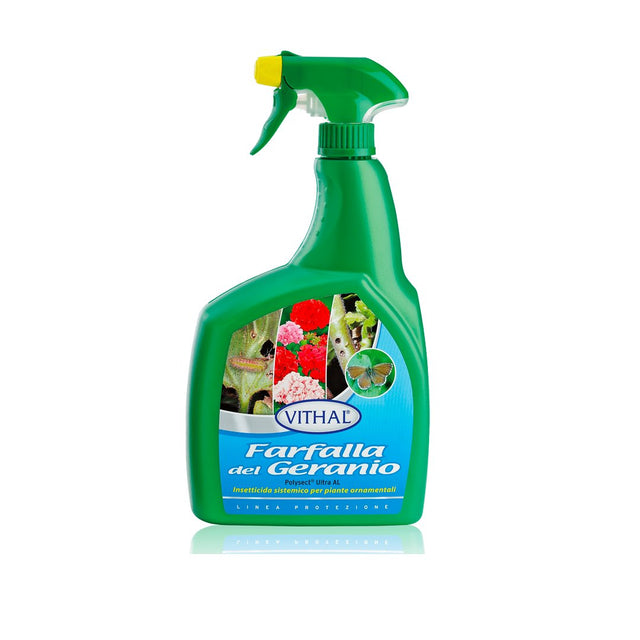 INSETTICIDA FARFALLA DEL GERANEO VITHAL 800 ML Antiparassitario Piante VITHAL