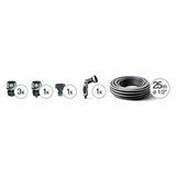 Kit Carrello Avvolgitubo e Accessori Concept Ready 25 Metri Irrigazione Manuale Claber