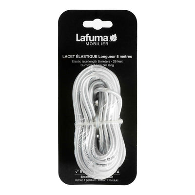 LAFUMA LACCI IN GOMMA SEDIA A SDRAIO SIESTA 8 METRI BIANCO Accessori Sdraio LAFUMA