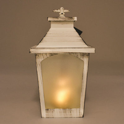 LANTERNA BIANCO ANTICATO H27CM FIAMMA BIA Home & Garden