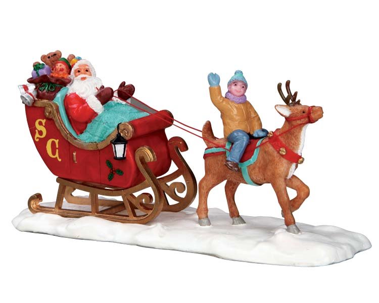 LEMAX CARROZZA SANTA'S SLEIGH 53210 Paesaggi e Scene Natalizie LEMAX