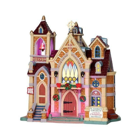 LEMAX CHIESA "CAROLS FOR CHRISTMAS" 25412 Casette Illuminate Lemax