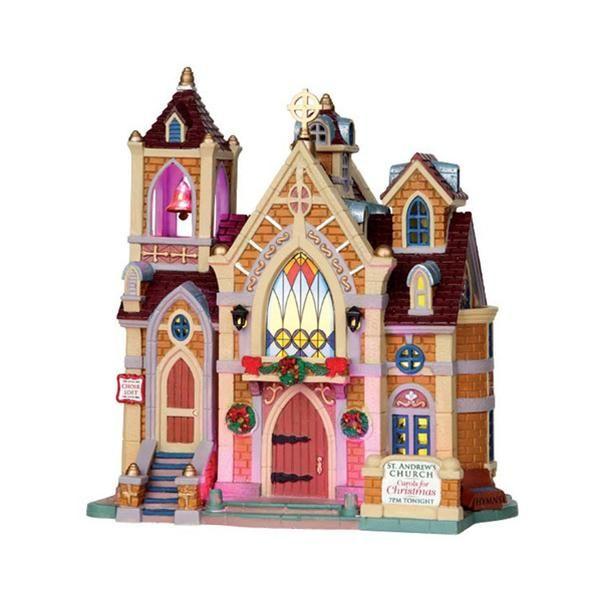 LEMAX CHIESA "CAROLS FOR CHRISTMAS" 25412 Casette Illuminate Lemax