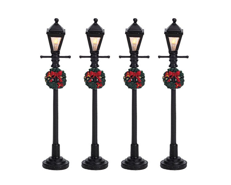 LEMAX GAS LANTERN STREET LAMP SET DA 4 PEZZI 64498 Accessori LEMAX