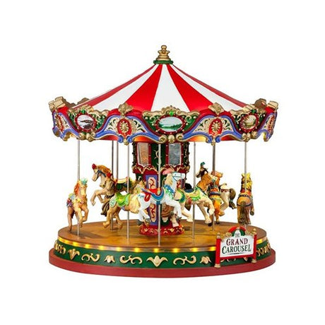 The Grand Carousel (cod. 84349) - Giostra Lemax in movimento coi cavalli