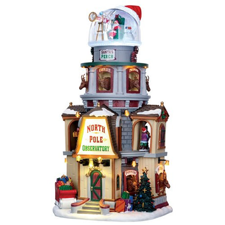 North Pole Observatory (cod. 65132) - Osservatorio Lemax di Babbo Natale. Edificio in movimento, con luci, suoni e personaggi.