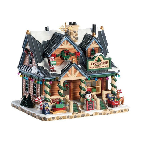 LEMAX NEGOZIO LONE PINE CHRISTMAS DECORATIONS 85323 Casette Illuminate LEMAX