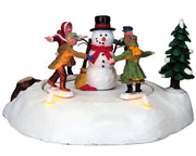 LEMAX PUPAZZO DI NEVE THE MERRY SNOWMAN 84776 Paesaggi e Scene Natalizie LEMAX