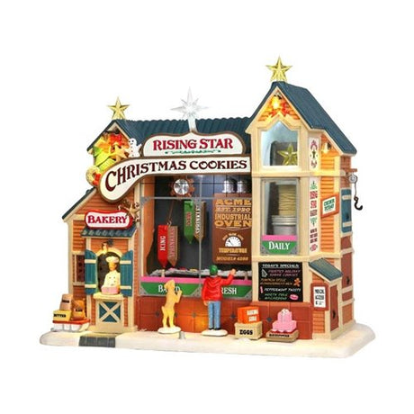 Lemax Village Fabbrica Di Biscotti - Rising Star Bakery 35557 Giostre in Movimento LEMAX
