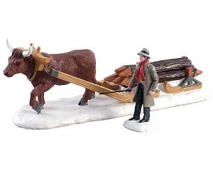 LEMAX WINTER WOOD 83360 SET 2 PEZZI Paesaggi e Scene Natalizie LEMAX