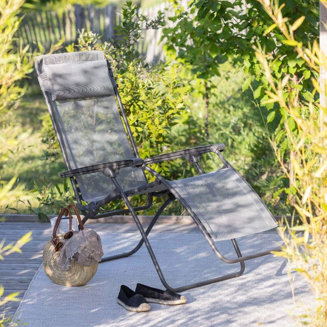 R Clip Terre Lafuma sdraio-poltrona relax tinta unita da esterno e da giardino