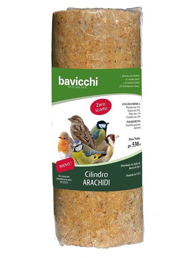 MANGIME PER UCCELLI CILINDRO ARACHIDI 850 GRAMMI Mangime Uccelli BAVICCHI