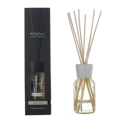 MILLEFIORI DIFFUSORE A STICK 250 ML WHITE MUSK Diffusori Ambiente MILLEFIORI MILANO