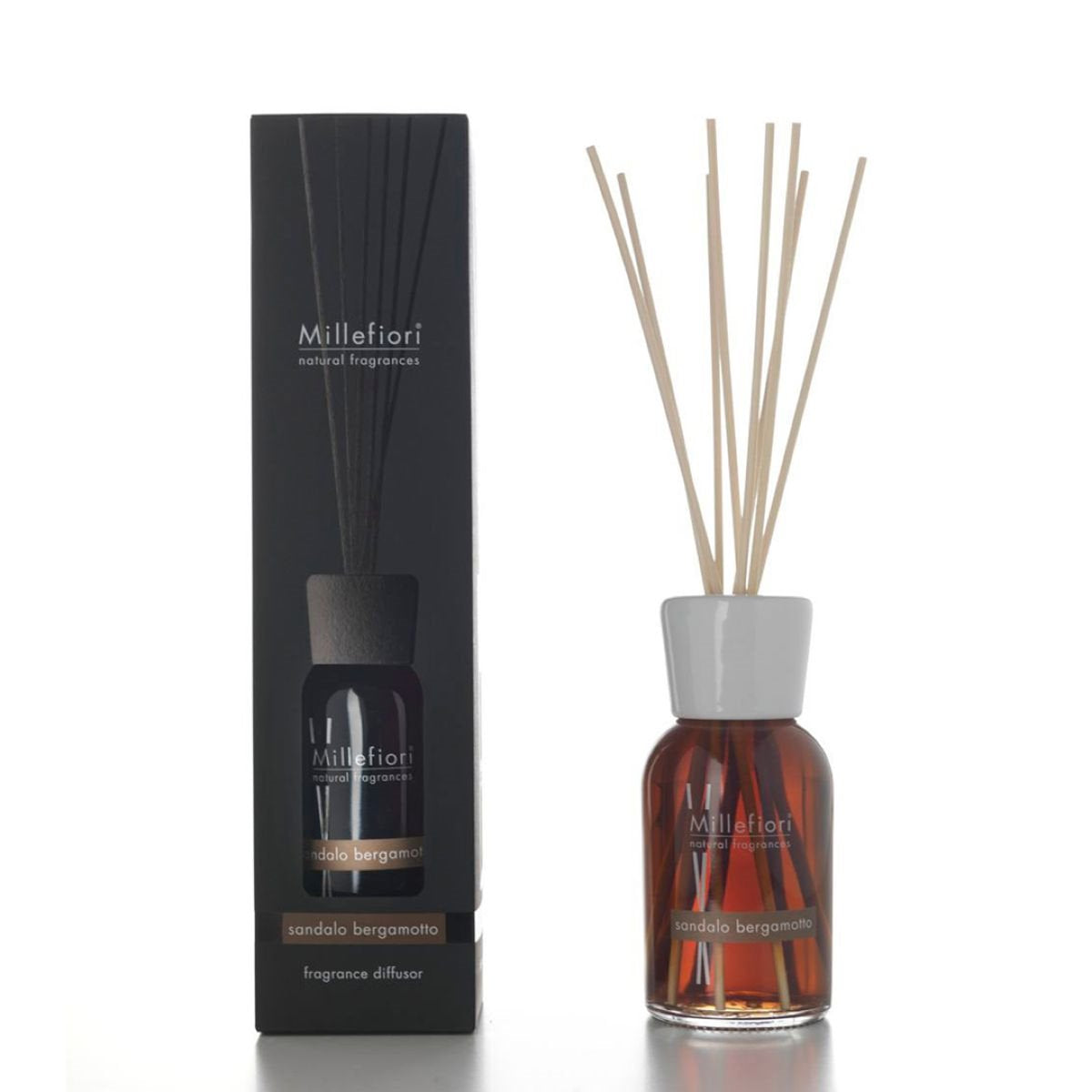 MILLEFIORI DIFFUSORE A STICK 250ML SANDALO E BERGAMOTTO Diffusori Ambiente MILLEFIORI MILANO