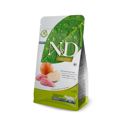 N&D PRIME CINGHIALE E MELA 1,5 KG Cibo per Gatti FARMINA