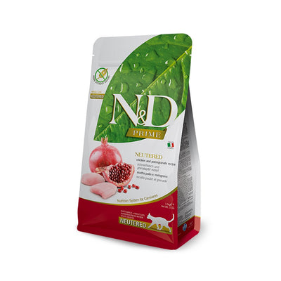 N&D PRIME POLLO E MELOGRANO STERILIZZATI 1,5 KG Cibo per Gatti FARMINA