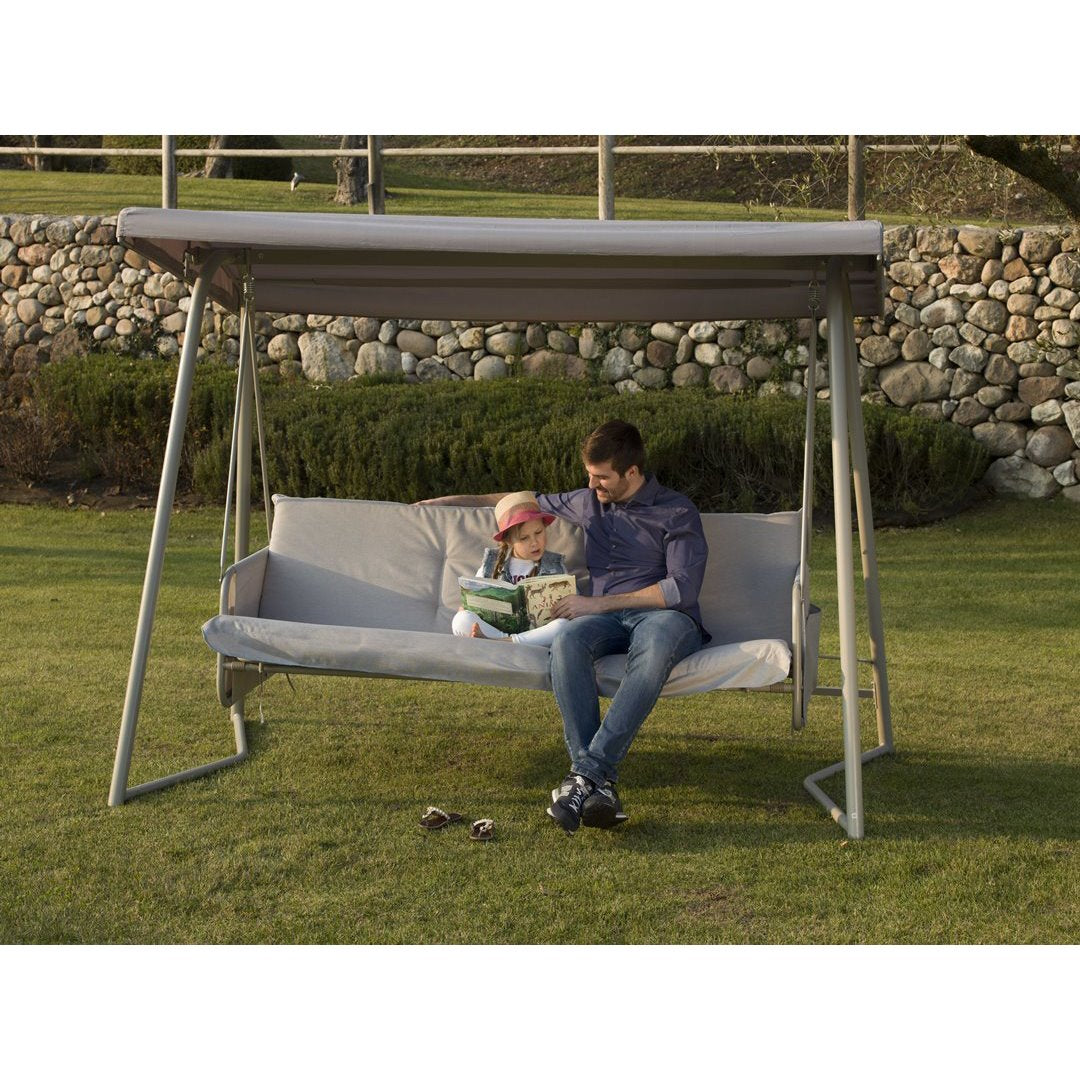 New Comfort - Dondolo da giardino con schienale reclinabile Dondoli Garden Team