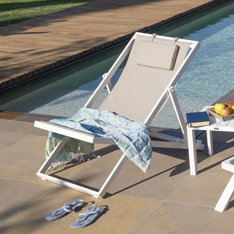 New Relax - Sdraio pieghevole in alluminio kaki Sdraio Pieghevoli Garden Team