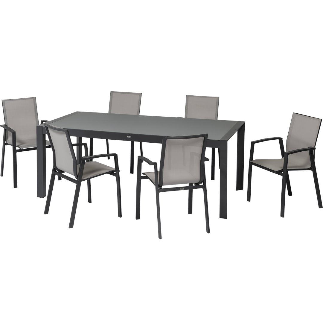 SET PRANZO NEWPORT IN ALLUMINIO set da pranzo da giardino Garden Team