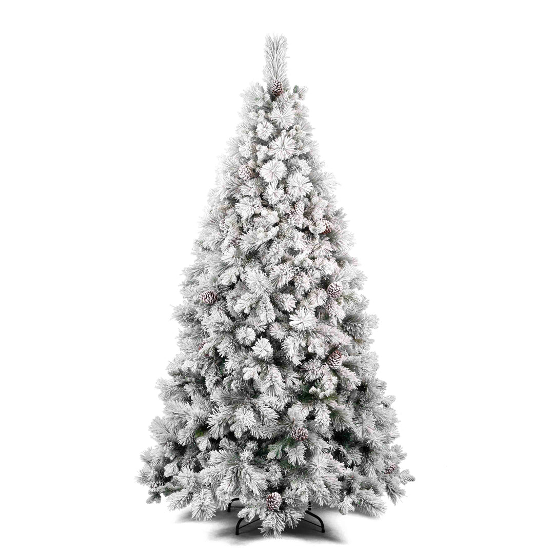 New York pino con glitter - Albero di Natale innevato
