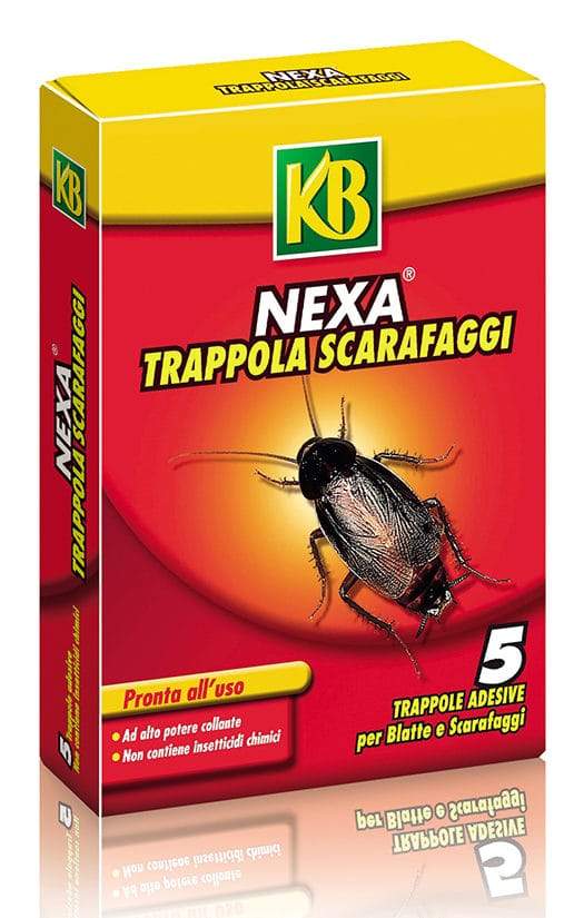 NEXA TRAPPOLA BLATTE E SCARAFAGGI 5 PZ Insetticida Insetti FUORIDIVERDE