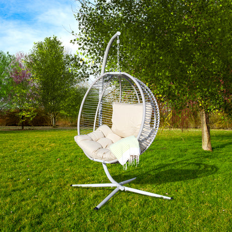 Nido Saturno - Poltrona sospesa in rattan