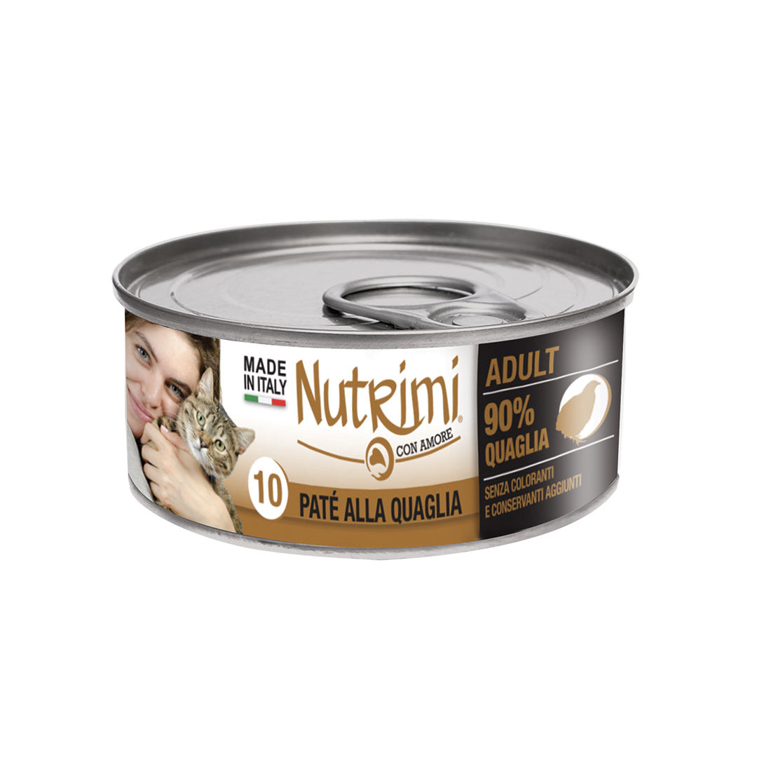 Adult Paté alla Quaglia 85 g - Cibo umido completo per gatti