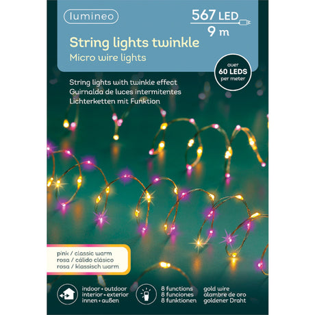String Lights Twinkle 9 metri - Fili luminosi natalizi
