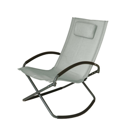 SEDIA A DONDOLO DA GIARDINO GRIGIO MOD. PIER sdraio basculanti Garden Team