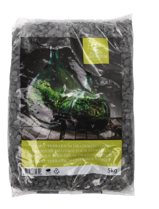 Pietre per Drenaggio Terrarium Sacchetto da 5 Kg Terrario Piante Plant Terrarium